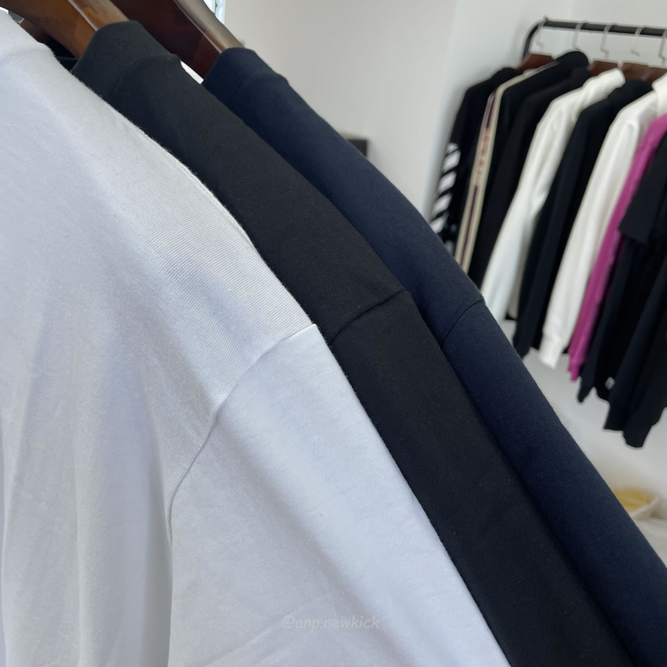 Supreme Box Logo Cotton White Navy Blackt Shirt (4) - www.newkick.vip